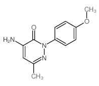 4-amino-2-(4-methoxyphenyl)-6-methyl-pyridazin-3-one结构式