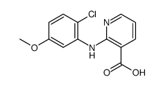 2-(2-chloro-5-methoxyanilino)pyridine-3-carboxylic acid Structure