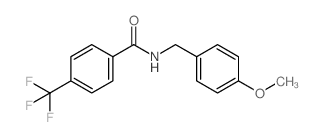 N-(4-Methoxybenzyl)-4-(trifluoromethyl)benzamide结构式