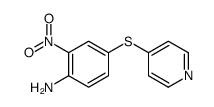 2-nitro-4-pyridin-4-ylsulfanylaniline结构式