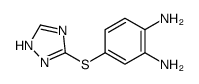 4-(1H-1,2,4-triazol-5-ylsulfanyl)benzene-1,2-diamine Structure