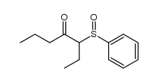 3-(phenylsulfinyl)heptan-4-one结构式