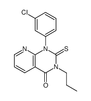 1-(3-chloro-phenyl)-3-propyl-2-thioxo-2,3-dihydro-1H-pyrido[2,3-d]pyrimidin-4-one Structure