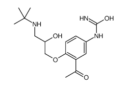 [3-acetyl-4-[3-(tert-butylamino)-2-hydroxypropoxy]phenyl]urea结构式