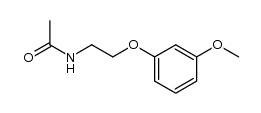 N-[2-(3-methoxyphenoxy)ethyl]acetamide Structure