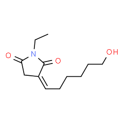 2,5-Pyrrolidinedione, 1-ethyl-3-(6-hydroxyhexylidene)- (9CI) Structure