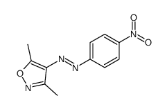 (3,5-dimethyl-1,2-oxazol-4-yl)-(4-nitrophenyl)diazene Structure