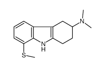 N,N-dimethyl-8-methylsulfanyl-2,3,4,9-tetrahydro-1H-carbazol-3-amine结构式