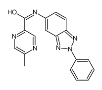 Pyrazinecarboxamide, 5-methyl-N-(2-phenyl-2H-benzotriazol-5-yl)- (9CI) picture