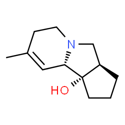 1H-Cyclopent[a]indolizin-9b(6H)-ol,2,3,3a,4,7,9a-hexahydro-8-methyl-,(3aR,9aS,9bS)-rel-(9CI) Structure