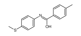 Benzamide, 4-methyl-N-[4-(methylthio)phenyl]- (9CI) structure