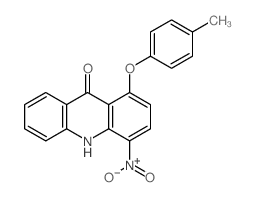 9(10H)-Acridinone,1-(4-methylphenoxy)-4-nitro-结构式