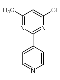 4-氯-2-(4-吡啶)-6-甲基嘧啶结构式