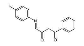 4-(4-iodophenyl)imino-1-phenylbutane-1,3-dione结构式