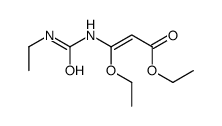 ethyl 3-ethoxy-3-(ethylcarbamoylamino)prop-2-enoate结构式