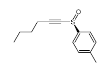 (+)-(S)-1-hexynyl p-tolyl sulfoxide结构式