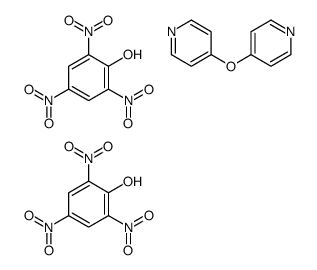 4-pyridin-4-yloxypyridine,2,4,6-trinitrophenol Structure