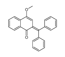 2-benzhydrylidene-4-methoxynaphthalen-1-one结构式