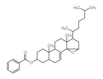 Cholest-7-en-3-ol,14,15-epoxy-, benzoate, (3b,5a,15a)- (9CI)结构式