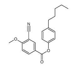 (4-pentylphenyl) 3-cyano-4-methoxybenzoate结构式