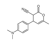 4-(4-dimethylamino-phenyl)-6-methyl-2-oxo-3,4-dihydro-2H-pyran-3-carbonitrile结构式
