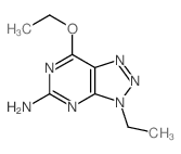 3H-1,2,3-Triazolo[4,5-d]pyrimidin-5-amine,7-ethoxy-3-ethyl-结构式