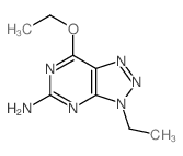 3H-1,2,3-Triazolo[4,5-d]pyrimidin-5-amine,7-ethoxy-3-ethyl- Structure