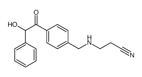 3-[[4-(2-hydroxy-2-phenylacetyl)phenyl]methylamino]propanenitrile Structure