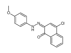 4-chloro-2-[(4-methoxyphenyl)hydrazinylidene]naphthalen-1-one Structure