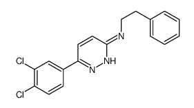 6-(3,4-dichlorophenyl)-N-(2-phenylethyl)pyridazin-3-amine Structure
