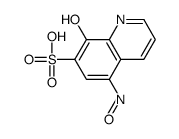 8-hydroxy-5-nitrosoquinoline-7-sulfonic acid Structure