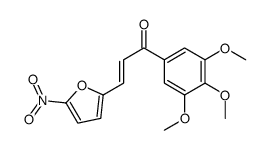 (Z)-3-(5-nitrofuran-2-yl)-1-(3,4,5-trimethoxyphenyl)prop-2-en-1-one结构式