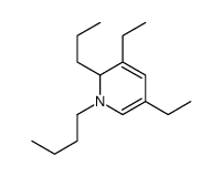 1-butyl-3,5-diethyl-1,2-dihydro-2-propylpyridine structure