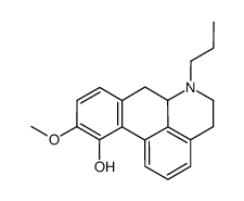 10-methoxy-6-propyl-5,6,6a,7-tetrahydro-4H-dibenzo[de,g]quinoline-11-ol结构式