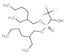 Phosphonic acid,(2,2,2-trichloro-1-hydroxyethyl)-, bis(2-ethylhexyl) ester (9CI) Structure