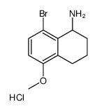 (8-bromo-5-methoxy-1,2,3,4-tetrahydronaphthalen-1-yl)azanium,chloride结构式