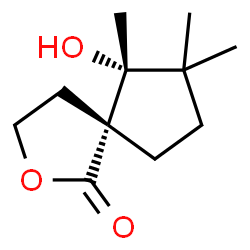 2-Oxaspiro[4.4]nonan-1-one,6-hydroxy-6,7,7-trimethyl-,(5R,6R)-rel-(9CI) picture