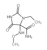 3-Ethyl-4-(methoxyamino)-2,5-dioxoimidazolidine-4-carboxamide Structure