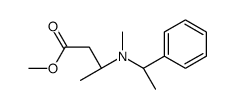 methyl (3S)-3-[methyl-[(1S)-1-phenylethyl]amino]butanoate结构式
