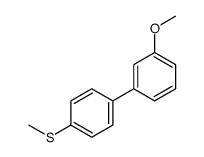 1-methoxy-3-(4-methylsulfanylphenyl)benzene Structure