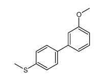 1-methoxy-3-(4-methylsulfanylphenyl)benzene结构式