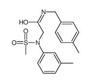 2-(3-methyl-N-methylsulfonylanilino)-N-[(4-methylphenyl)methyl]acetamide Structure