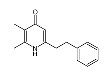 2,3-dimethyl-6-(2-phenylethyl)-1H-pyridin-4-one结构式