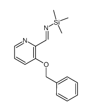 [1-(3-Benzyloxy-pyridin-2-yl)-meth-(E)-ylidene]-trimethylsilanyl-amine结构式