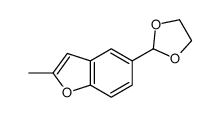 5-(1,3-dioxolan-2-yl)-2-methyl-1-benzofuran Structure