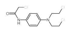 Acetamide,N-[4-[bis(2-chloroethyl)amino]phenyl]-2-chloro-结构式