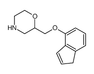 2-(1H-inden-4-yloxymethyl)morpholine结构式