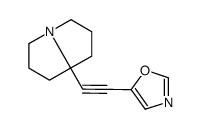 5-[2-(1,2,3,5,6,7-hexahydropyrrolizin-8-yl)ethynyl]-1,3-oxazole结构式