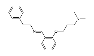 Dimethyl-(3-{2-[(E)-phenethylimino-methyl]-phenoxy}-propyl)-amine结构式