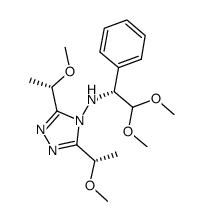 N-[(1R)-2,2-dimethoxy-1-phenylethyl]-3,5--bis[(1S)-1-methoxyethyl]-4H-1,2,4-triazol-4-amine Structure